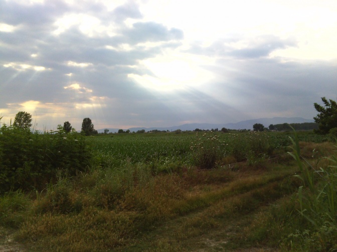 Monastirkaki fields & sunset 2