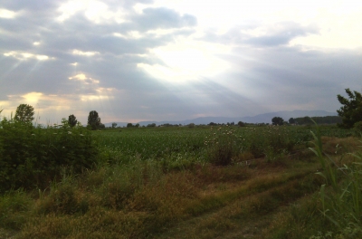 Monastirkaki fields & sunset 2